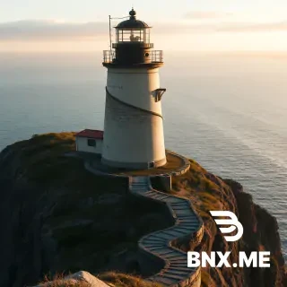 An old lighthouse on a high cliff by the ocean, photorealistic style, highly detailed