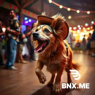 un perro bailando reggaeton