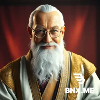 Hyper-realistic CGI, 8k resolution, Unreal Engine 5 render, Final Fantasy aesthetic, Subsurface scattering skin, Cinematic lighting, Ethereal glow, Detailed leather texture. An elderly man with a neatly trimmed white beard and round wire-rimmed spectacles. He wears ornate flowing white and gold robes of a high sage, with intricate gold embroidery along the sleeves and hem. His posture is calm and composed. His expression is gentle and warm, with a soft smile that reaches his eyes. Warm, soft lighting.