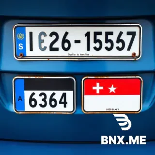 serbian car plates as an icon