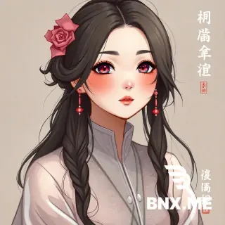 一个美女在跑步