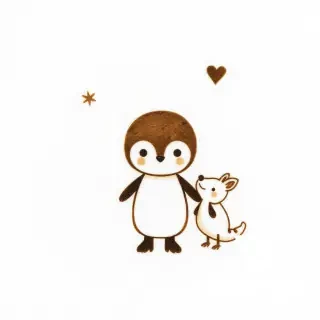 Create a photo of wet etching and dry etching with cute characters