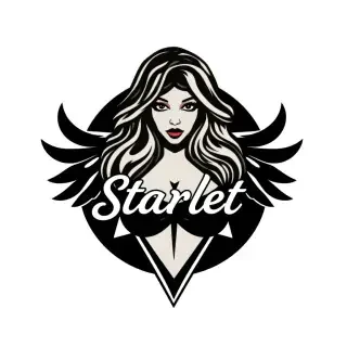 Create a logo for an amateur adult film star nicknamed Starlet