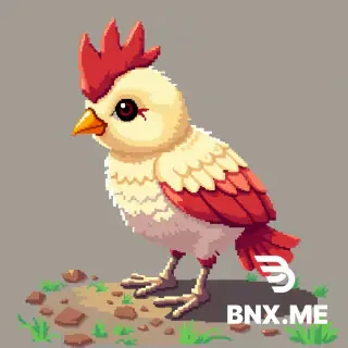 16-bit baby chick, flat 2d, sidescroller, realistic proportions