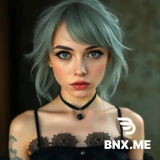 goth girl with huge tits, covered in cum