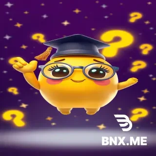 Background: Deep purple night sky with twinkling stars, glowing question marks floating)  "3D animated cute golden star character Lumi with oversized round baby-blue glasses slightly crooked on face, tiny tilted graduation cap with dangling gold tassel, big round brown eyes with long eyelashes and shiny catchlights, rosy pink cheeks, small heart-shaped smile, short chubby arms with rounded tiny fingers, stubby legs with tiny toes, floating in center of a deep purple night sky with twinkling golden stars and floating glowing question marks in the background, pointing upward with excitement and wonder, stars twinkling around, happy curious expression, Pixar/Illumination animation style, soft volumetric rim lighting, vibrant preschool colors, glossy textures, high detail, 8k resolution, bright cheerful expression, vertical 9:16."
