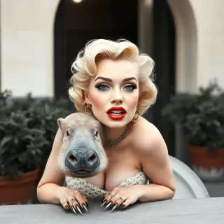 Marilyn Monroe capybara