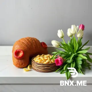 وليد لي صورة هرم ملون يشبه انستغرام