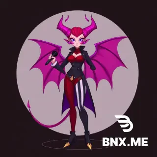 Got it! Here are short 2D-style BNX AI prompts for a female Hazbin Hotel OC:  ---  🎨 2D Prompts  1. "2D animated female demon, red corset dress, neon pink horns, confident smirk, theatrical pose, flat colors, bold outlines" 2. "2D female enforcer demon, black trench coat, purple glowing eyes, cold stare, sharp angular art style" 3. "2D female performer demon, black-white striped gown, teal neon glow, stage bow, cel-shaded" 4. "2D female overlord demon, elegant black suit, gold claws, sitting on throne, sinister smile, cartoon style"  ---  ⚡ Best Short Formula  "2D female demon" + [outfit] + [color] + [pose] + "bold outlines, flat colors"  Example: "2D female demon, vintage flapper dress, cyan feathers, holding mic, bold outlines, flat colors"