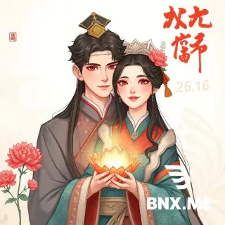 冷宫旧宫装版：亚洲年轻女性，约26岁，鹅蛋脸但因长期饥寒显得苍白消瘦，眉形细长，眼型清冷 偏杏眼，眼神克制而锐利，鼻梁细直，唇色淡且常抿成一线；黑色长发简单挽成低髻，发间无贵重首 饰，仅有一支素木簪；体型纤细单薄但站姿内敛稳定；上身穿洗得发白的浅灰旧宫装，衣领和袖口略 有磨损，下身同色旧裙摆，裙面可带轻微污渍但整体不夸张，足部穿旧布鞋；整体气质是“看似柔弱 、内里冷静锋利”的冷宫弃妃。