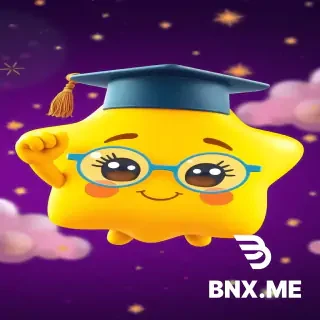 Background: Deep purple night sky with magical sparkles and soft glowing clouds)  "3D animated cute golden star character Lumi with oversized round baby-blue glasses slightly crooked on face, tiny tilted graduation cap with dangling gold tassel, big round brown eyes with long eyelashes and shiny catchlights, rosy pink cheeks, small heart-shaped smile, short chubby arms with rounded tiny fingers, stubby legs with tiny toes, close-up face in a deep purple night sky with magical golden sparkles floating around and soft glowing clouds in the background, adjusting glasses proudly with tiny hand, proud smiling expression, Pixar/Illumination animation style, soft volumetric rim lighting, vibrant preschool colors, glossy textures, high detail, 8k resolution, bright cheerful expression, vertical 9:16."