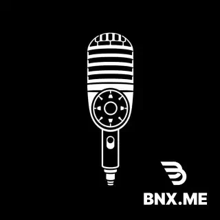 Creative logo icon for a live music photographer. A minimalist line drawing of a classic handheld vocal microphone (SM58 shape). The circular grille of the microphone is designed with camera lens elements and aperture blades. Clean geometry, vector art, sophisticated, black and white, concept design --no text, no realistic shadows