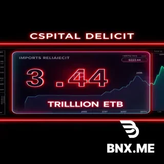 "A hyper-realistic, ultra-premium 16:9 business intelligence dashboard infographic in the style of a Bloomberg Terminal / cyber-fintech report. Dramatic volumetric lighting, deep navy-black #0a0a1a background with a subtle radial gradient glow in the center. High-end glass-morphism (frosted glass) panels with backdrop blur, inner shadows, and vivid neon glowing borders—crimson red #ff2244 on the left, vibrant emerald green #22ff44 on the right.  LEFT PANEL (IMPORT SECTOR – CAPITAL DEFICIT):  A floating glass card with a red neon border.  Top header text: 'MASSIVE CAPITAL DEFICIT' in bold red neon, with a sub-header: 'CRITICAL RELIANCE (IMPORTS > EXPORTS)'.  Center-left displays a massive, 3D extruded metallic number: '3.64 TRILLION ETB' glowing in red, with a drop shadow.  Below it in smaller white text: '9,828 ACTIVE IMPORTERS'. Below that: 'Avg Capital: 116.3M ETB'.  A sleek vertical list of the Top 6 Import Sectors (displayed as semi-transparent dark cards with red borders):  65511 – SCRAP METAL (3,859 licences) 65811 – VEHICLES (2,404 licences) 65321 – APPLIANCES (2,335 licences) 65711 – MACHINERY (2,335 licences) 65812 – SPARE PARTS (2,272 licences) 65731 – ELECTRICAL (2,138 licences) A small red horizontal progress bar indicating '100%' filled.  A minimalist isometric 3D icon of a shipping container and a crane floating nearby with motion blur.  RIGHT PANEL (EXPORT SECTOR – AGRI STRENGTH):  A floating glass card with a green neon border.  Top header text: 'NOTABLE EXPORT SURPLUS' in bold green neon, with a sub-header: 'DOMESTIC STRENGTH (EXPORTS > IMPORTS)'.  Center-right displays a massive, 3D extruded metallic number: '1.17 TRILLION ETB' glowing in green, with a drop shadow.  Below it in smaller white text: '4,446 ACTIVE EXPORTERS'. Below that: 'Avg Capital: 80.7M ETB'.  A sleek vertical list of the Top 6 Export Sectors (displayed as semi-transparent dark cards with green borders):  66113 – PULSES (2,630 licences) 66112 – OILSEEDS (2,614 licences) 66212 – COFFEE (1,473 licences) 66114 – SPICES (1,420 licences) 66111 – CEREALS (1,407 licences) 66115 – FRUITS & VEG (1,154 licences) A small green horizontal progress bar indicating '100%' filled.  A minimalist isometric 3D icon of a coffee bean and a wheat sheaf floating nearby with motion blur.  BOTTOM SCOREBOARD & METADATA (Golden Accents):  A dark metallic semi-transparent bar spanning the bottom width, with a glowing gold #ffcc00 border.  Center text in large bold gold letters: '📊 CAPITAL SURPLUS: IMPORTS EXCEED EXPORTS BY +2.46 TRILLION ETB'.  Left side of the bottom bar: a small horizontal stacked bar chart showing 'REGIONAL BREAKDOWN: ADDIS ABABA 60% | OROMIA 25% | AMHARA 10% | OTHERS 5%' in silver/grey text.  Right side of the bottom bar: metadata text in grey: 'TOP 20 SECTORS ANALYZED (2.542s) | DATA SOURCE: BBO REGISTRY'.  Add a subtle grid overlay on the background. High contrast, cinematic lighting, 8k resolution, photorealistic rendering, editorial financial magazine cover style. No cartoons, no comic style."  VERSION 2: Condensed "Midjourney / Stable Diffusion" Prompt (Midjourney has a character limit. Here is a highly compressed version with all the key data points packed in.)  Copy this prompt exactly:  "A photorealistic, dark navy #0a0a1a cyber-fintech dashboard split-screen infographic. Left (red neon glass panel): 'IMPORT DEFICIT' – bold 3D text '3.64 TRILLION ETB', subtext '9,828 importers, 116M avg cap'. List top 6 import codes: 65511 Scrap(3859), 65811 Vehicles(2404), 65321 Appliances(2335), 65711 Machinery(2335), 65812 Parts(2272), 65731 Electrical(2138). Right (green neon glass panel): 'EXPORT SURPLUS' – bold 3D text '1.17 TRILLION ETB', subtext '4,446 exporters, 80M avg cap'. List top 6 export codes: 66113 Pulses(2630), 66112 Oilseeds(2614), 66212 Coffee(1473), 66114 Spices(1420), 66111 Cereals(1407), 66115 Fruits(1154). Bottom gold scoreboard: 'CAPITAL SURPLUS: +2.46 TRILLION ETB'. Bottom left text: 'Regions: Addis 60%, Oromia 25%, Amhara 10%'. Bottom right text: '20 Sectors Analyzed (2.542s)'. Volumetric lighting, glass-morphism, isometric 3D icons (crane, coffee bean), 8k, premium magazine cover, ultra-detailed, --ar 16:9 --v 6."