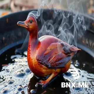 Smoking duck