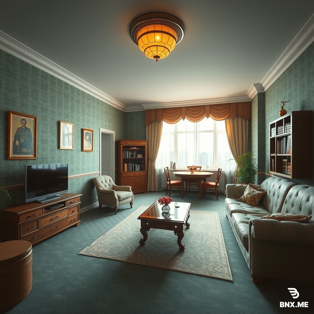 I want to generate Khrushchev-era apartment without backround