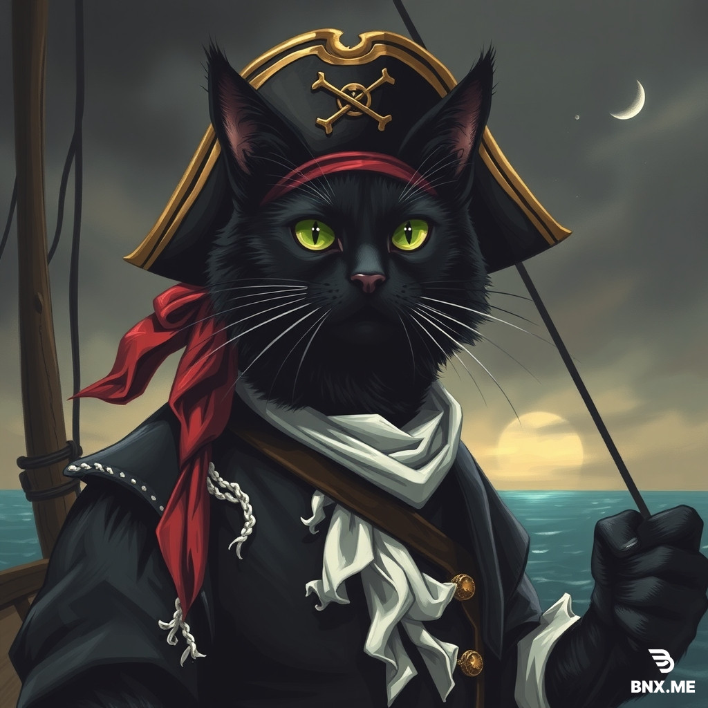 black cat pirate