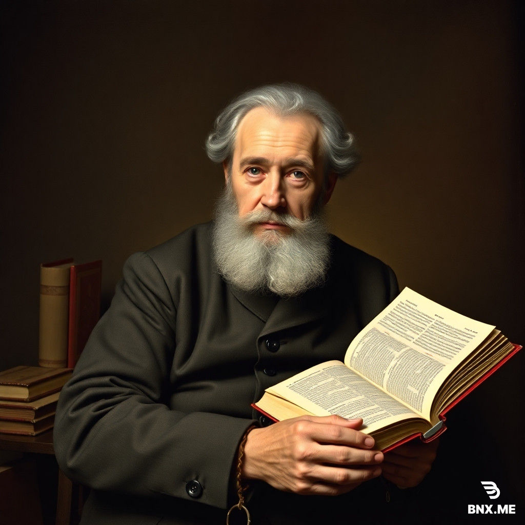 old pushkin with his new book