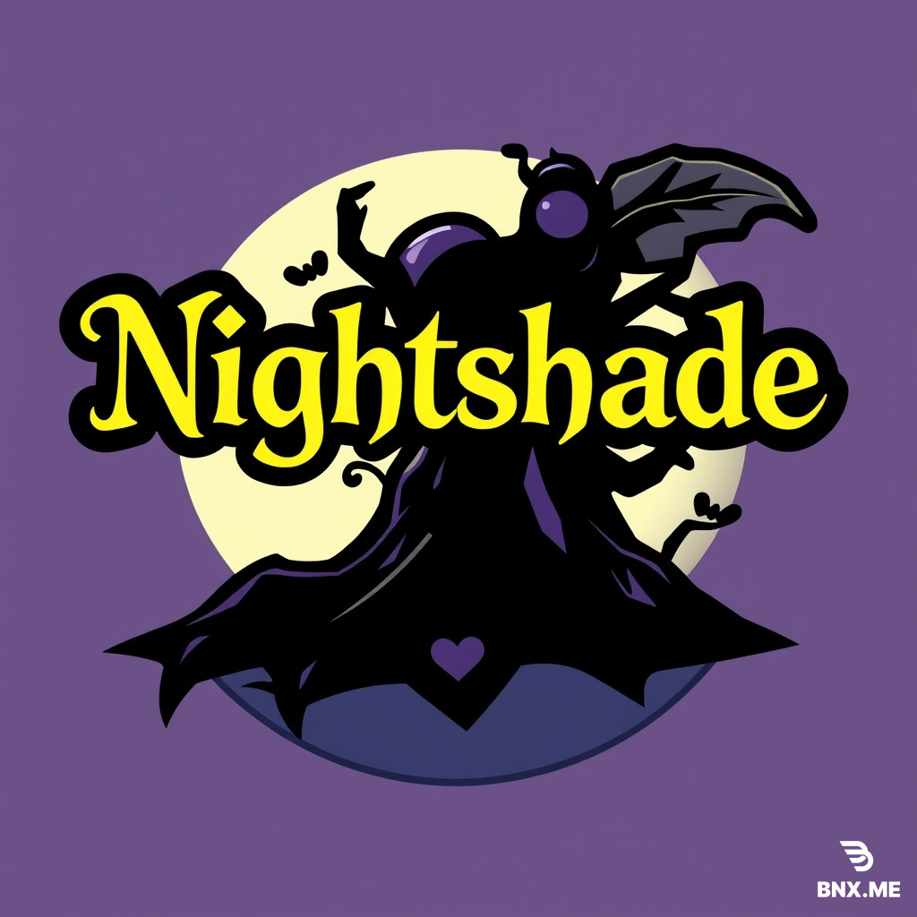 make me a logo related to the name Nightshade