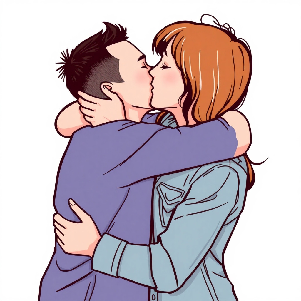 Image hug and kisss