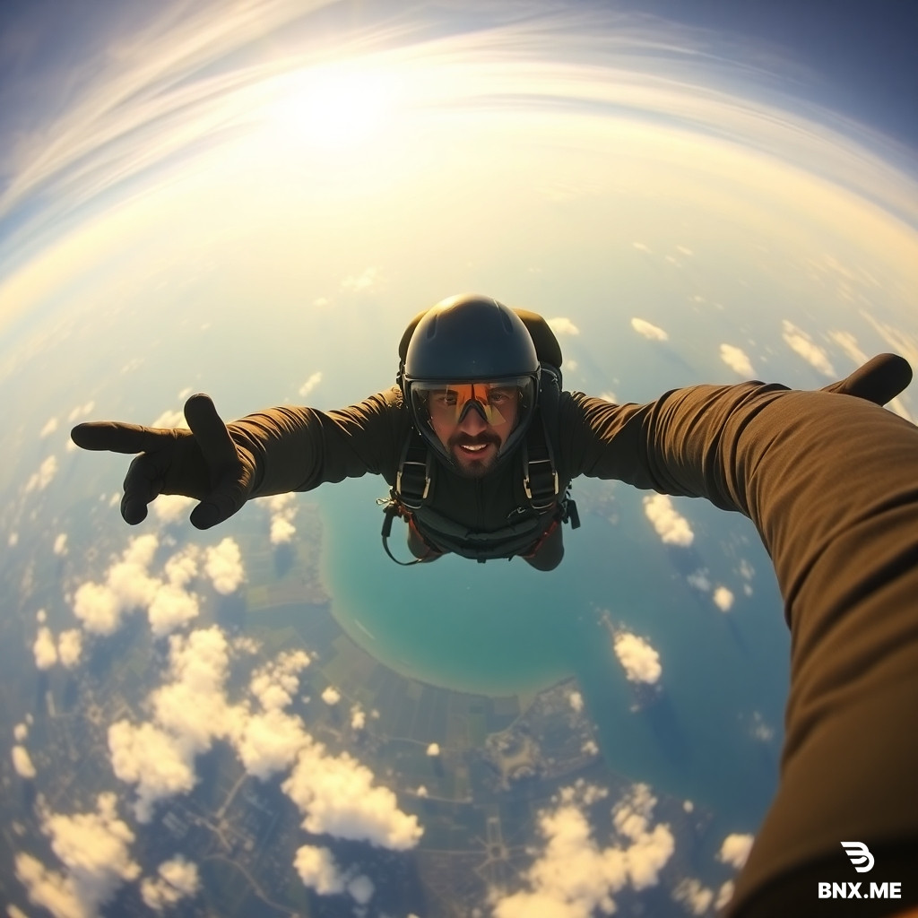 first person pov skydiving