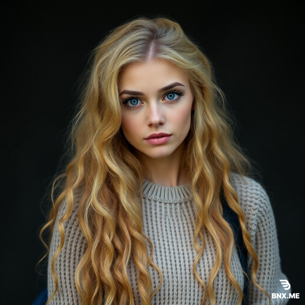 Молодая привлекательная женщина, стройная и подтянутая, с женственной фигурой (узкая талия, округлые бедра). У неё длинные, прямые волосы с плавным градиентом: тёмно-русые у корней и светлый блонд по длине, волосы гладкие и блестящие, уложены с прямым пробором. Лицо аккуратное, с выразительными чертами: большие глаза с тёмным макияжем (smokey eyes, чёрные стрелки, длинные ресницы), чётко оформленные брови, губы средней полноты с нюдовым блеском. Кожа ровная, слегка загорелая, с мягким сиянием. На ней короткое белое платье с корсетным верхом: приталенный лиф с драпировкой и тонкими бретелями, подчёркивающий грудь, и пышная мини-юбка с лёгкими складками. Ткань выглядит лёгкой, слегка матовой. Образ дополнен длинными висячими серьгами, тонким ожерельем и браслетами.  Она делает селфи в зеркале, держит смартфон в руке, слегка наклонив голову и глядя в камеру. Поза уверенная и расслабленная. Интерьер современный и стильный: мягкое тёплое освещение, декоративная стена с геометрическим 3D-паттерном, кровать с белым постельным бельём, большое зеркало. В отражении видно её со спины — длинные волосы и короткое платье. Пол с узором “ёлочка”, рядом лежат светлые тапочки. Фотореализм, высокая детализация, мягкий тёплый свет, fashion/lifestyle стиль, высокое качество, резкость, глубина.