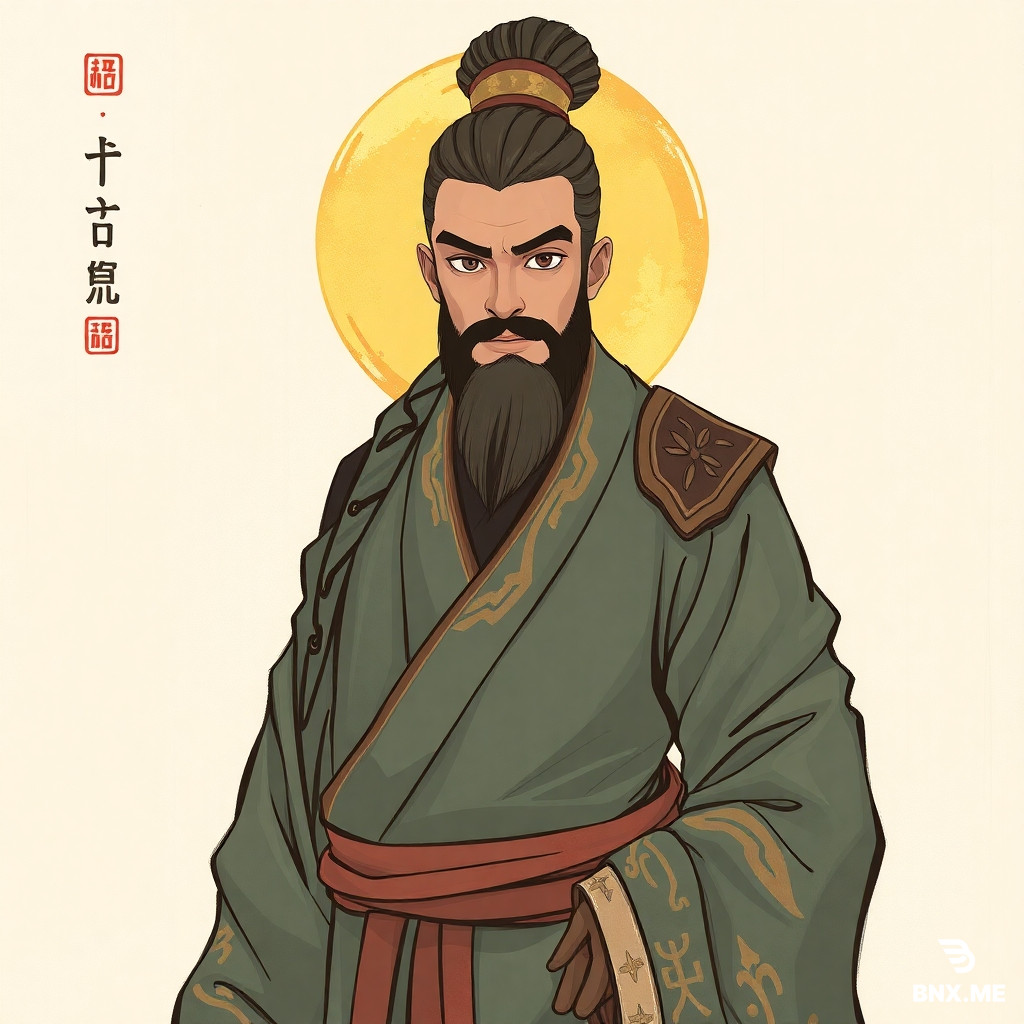 一只卡通风格的俄罗斯大熊，全身直立站姿，全身棕色绒毛，白色背景，穿红色传统俄罗斯衬衫，腰系金色腰带，右手拿巴拉莱卡琴，左手抬起做欢迎挥手姿势，可爱友好表情，清晰轮廓，适合打印在人形立牌上，全身视图，无阴影，高分辨率